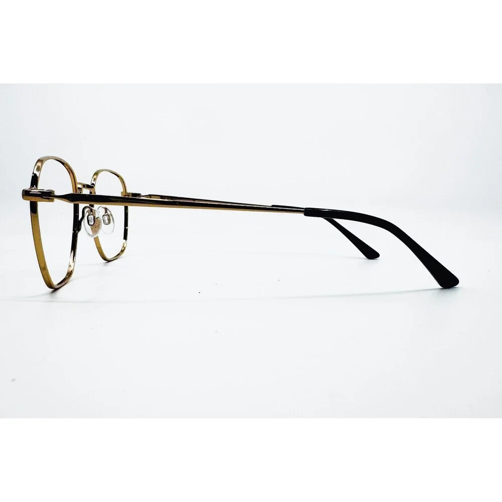 Miki Ninn Eyeglasses Womens Gold Square MC028 Lorene 140